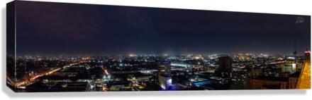 Night City Lights Canvas Print