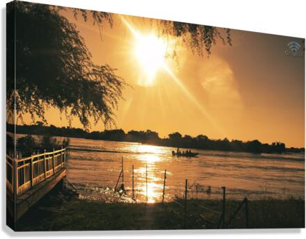 Sunset Zambezi River Canvas Print