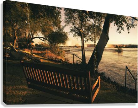 Sunset Victoria Falls Canvas Print