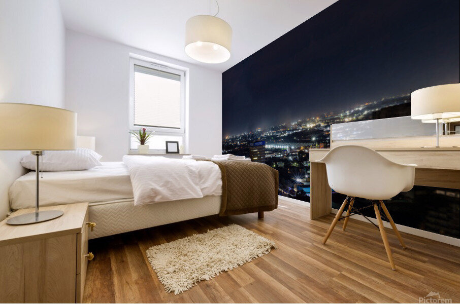 Night City Lights Mural print