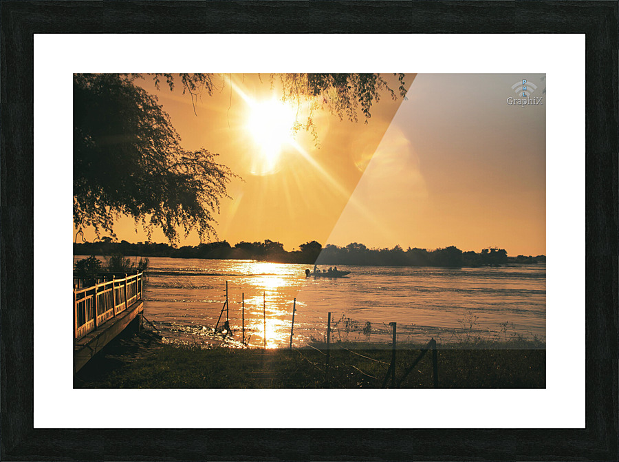 Sunset Zambezi River Picture Frame print