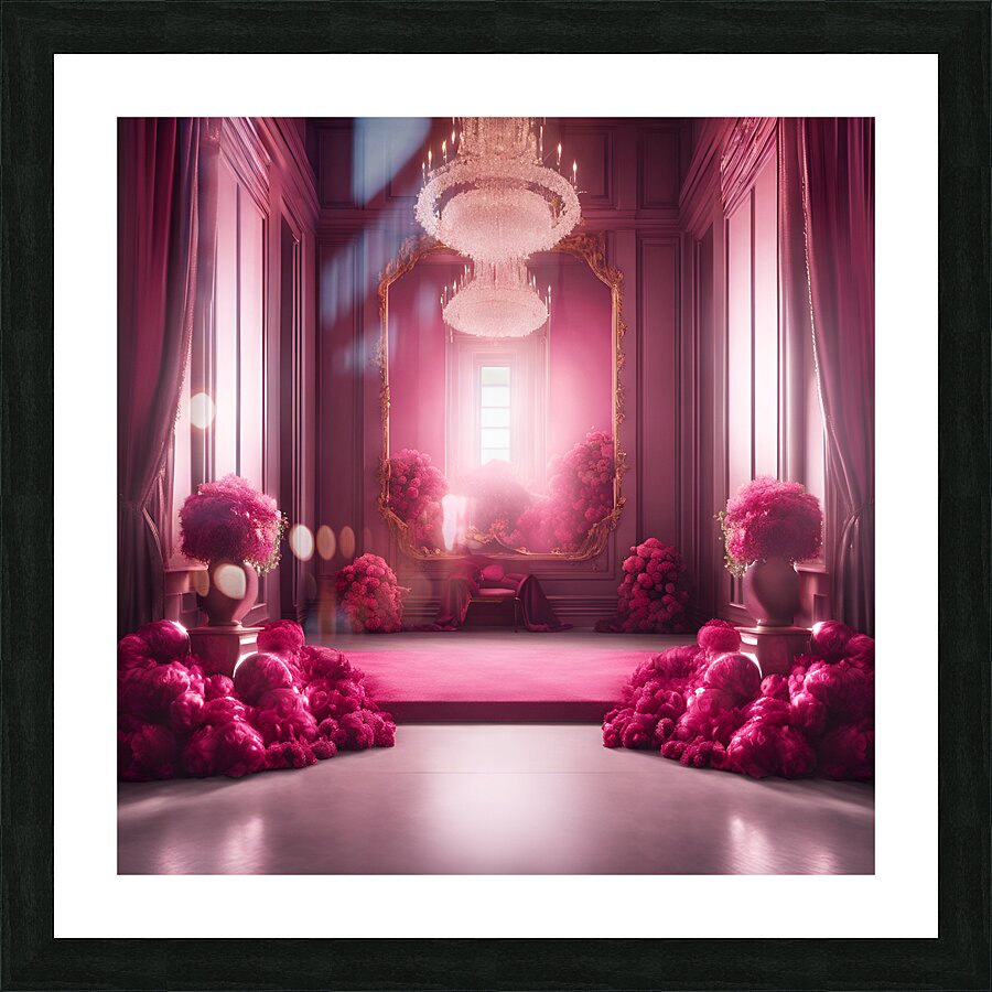 flowers view Picture Frame print
