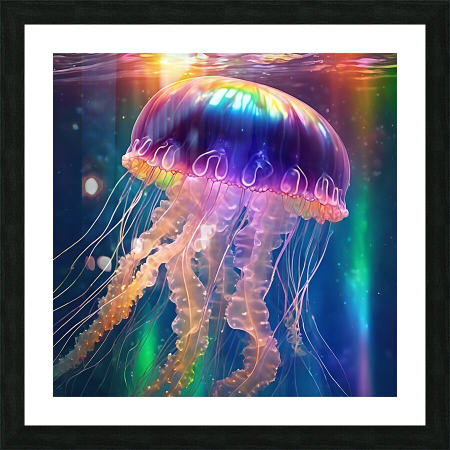 jellyfish Picture Frame print