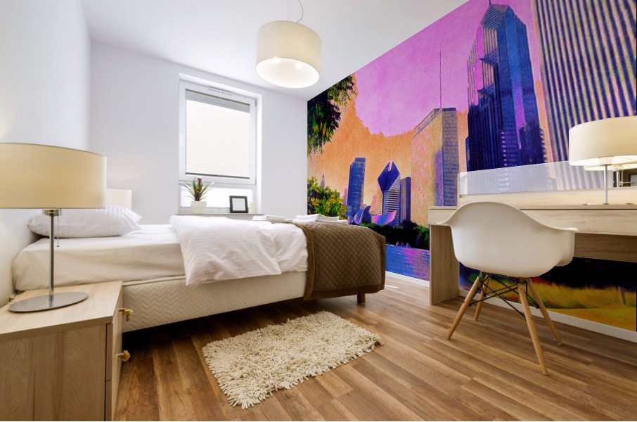 Chicago Digital - Millenium Park Mural print