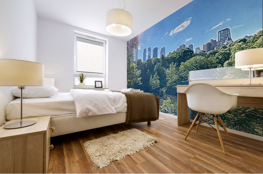 Concrete Jungle Mural print
