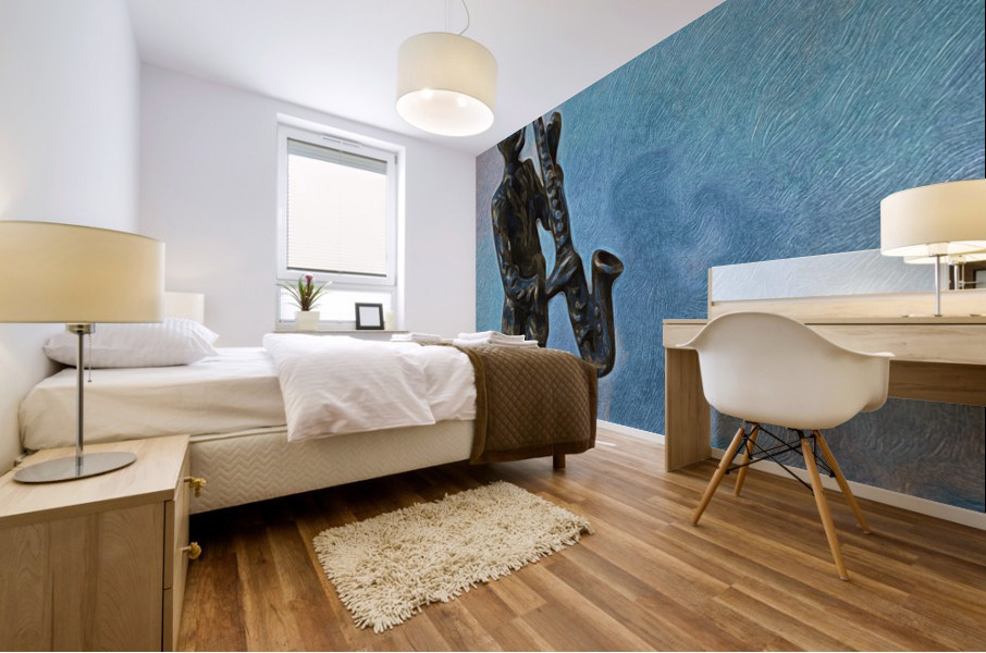 Sax at Dawn Mural print