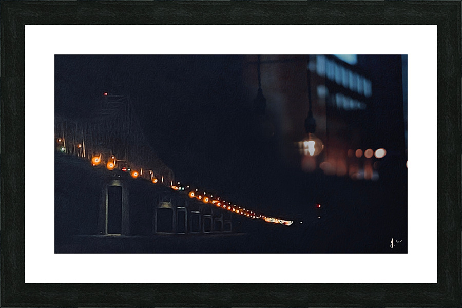 Bridge Through the Night Picture Frame print