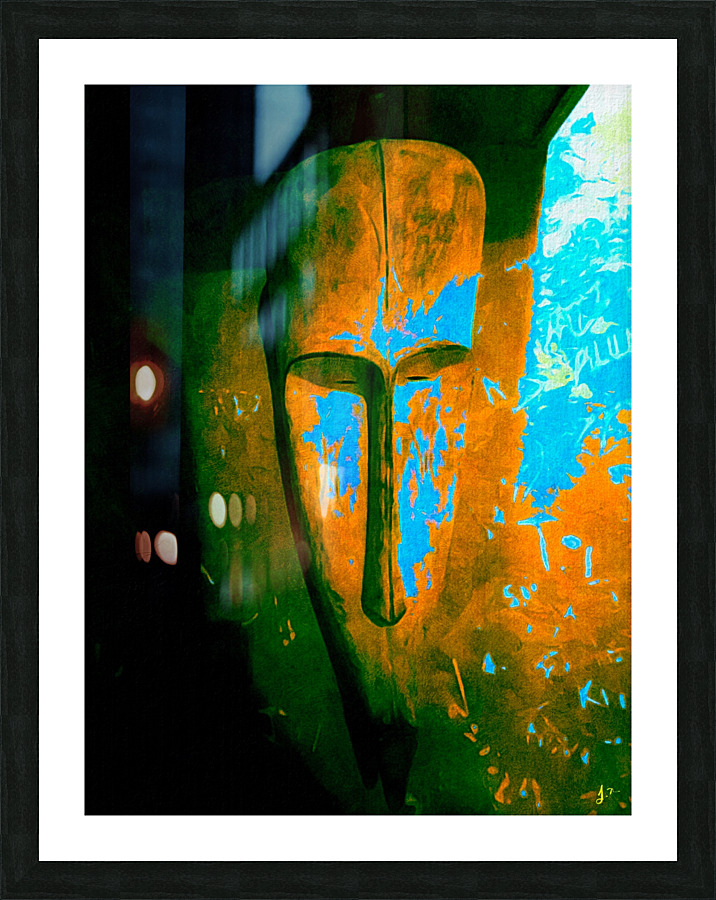 Blind Islander See No Evil Picture Frame print