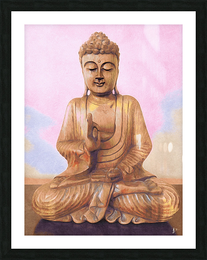 Buddha Zen Picture Frame print