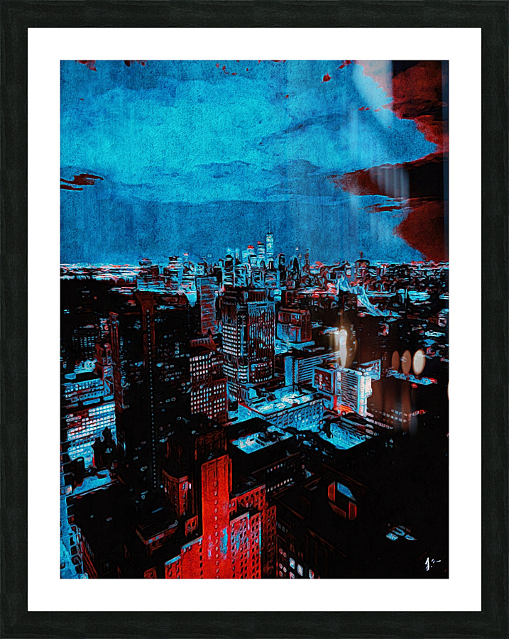 Brooklyn Heights Noir Picture Frame print