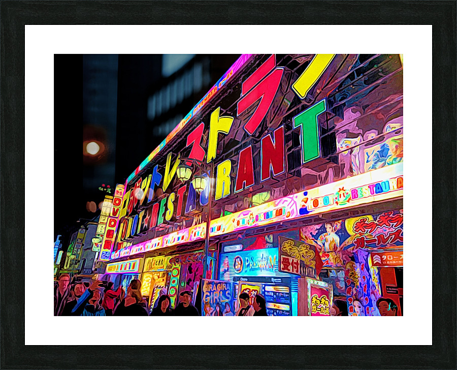 Robot Restaurant Picture Frame print