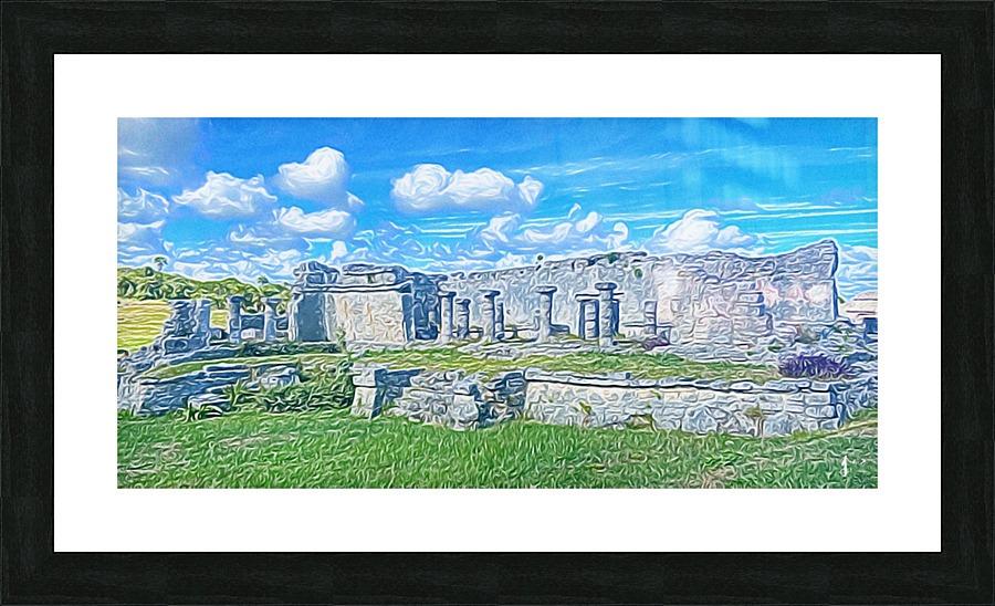 Mayan Ruins Picture Frame print