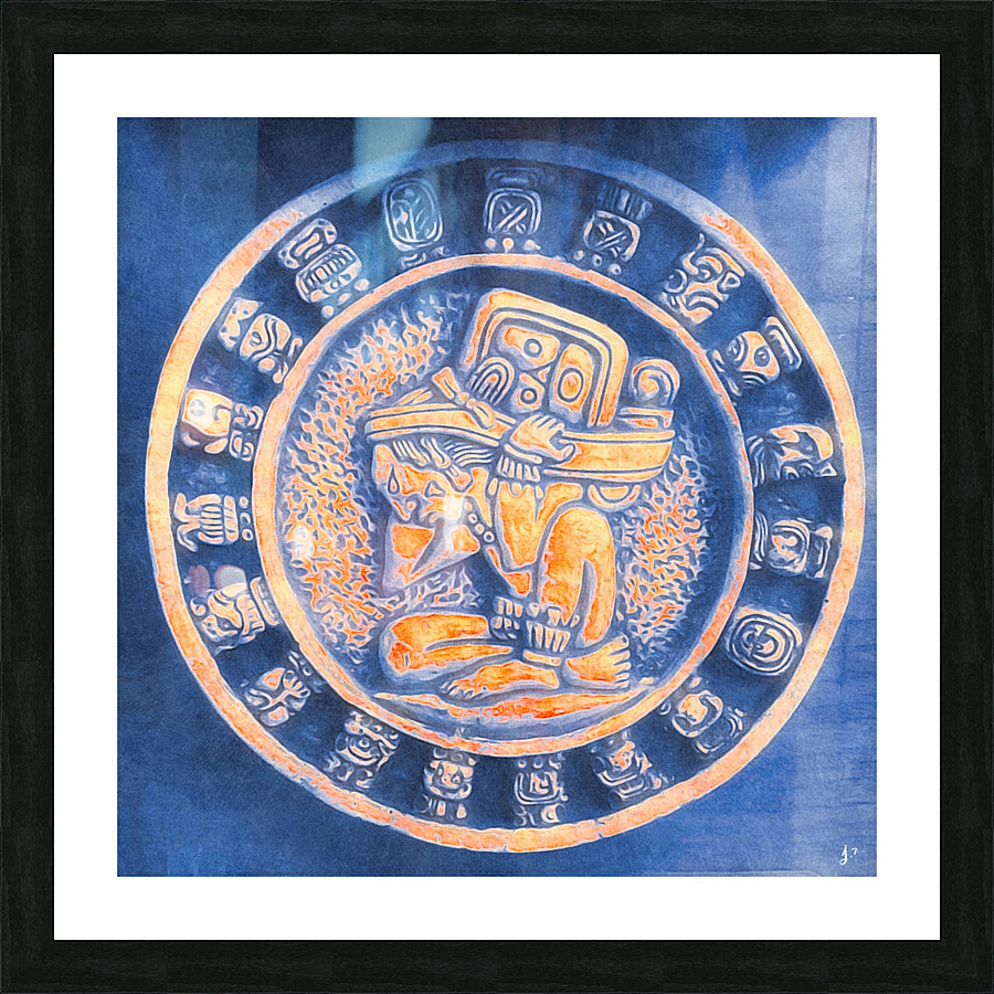Mayan Time - Ritual Picture Frame print