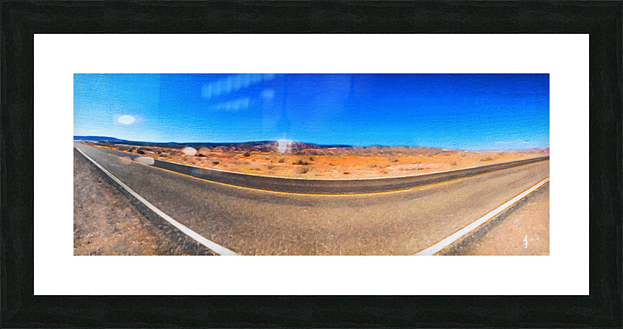 Open Road Picture Frame print