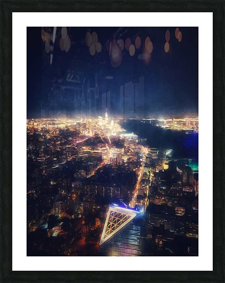 City Lights Picture Frame print