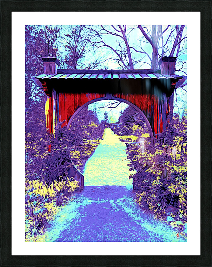 Gated Forest Winter Picture Frame print