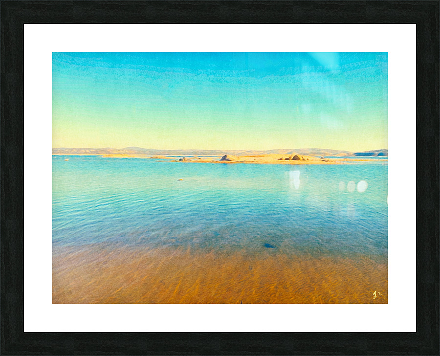 Saturn Lake Picture Frame print