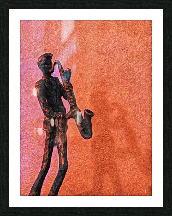 Sax at Sunset Picture Frame print