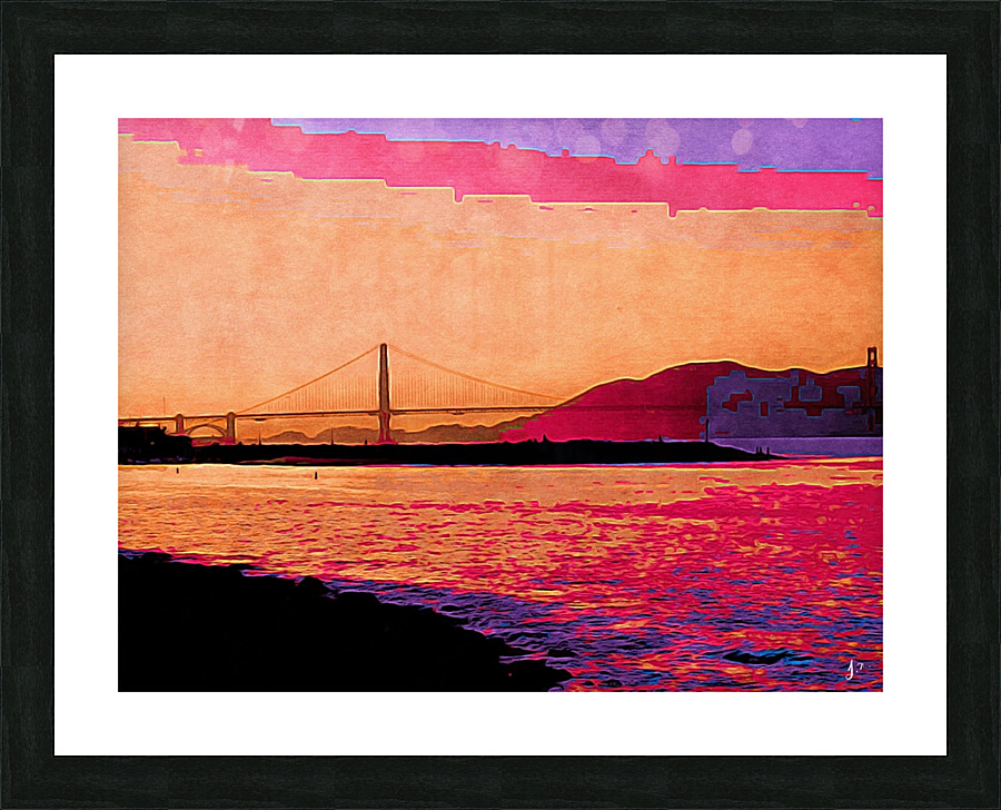 Golden Gate Algorithm Picture Frame print