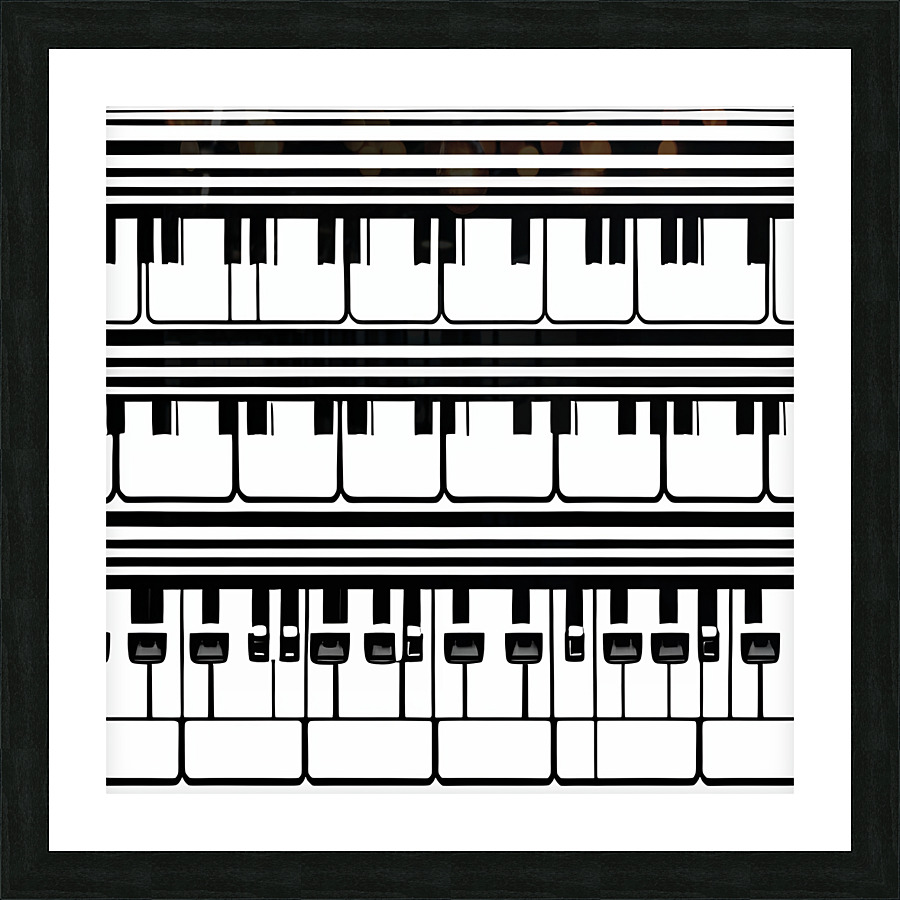 Abstract Jazz - Keys Picture Frame print