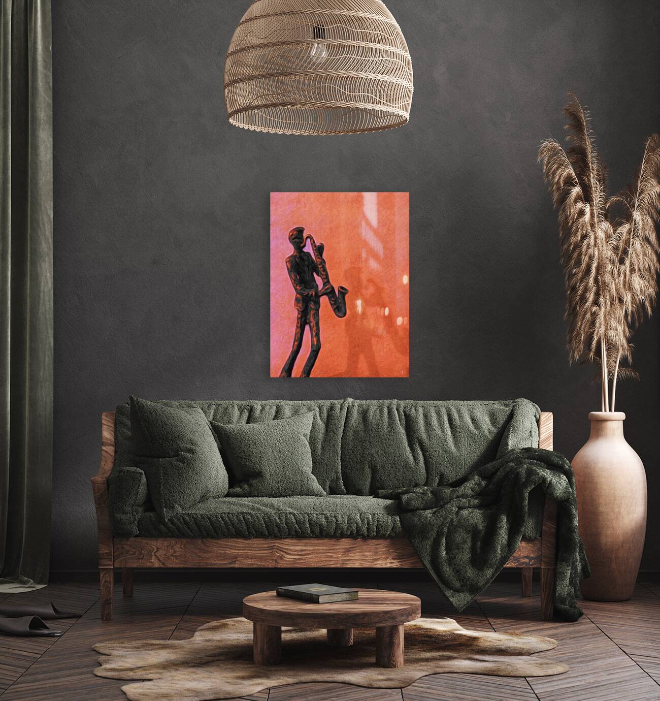 Sax at Sunset Reproduction