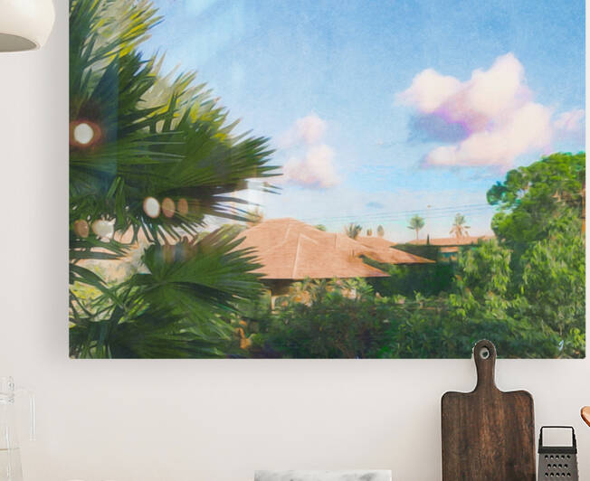 Bali Rooftops Reproduction