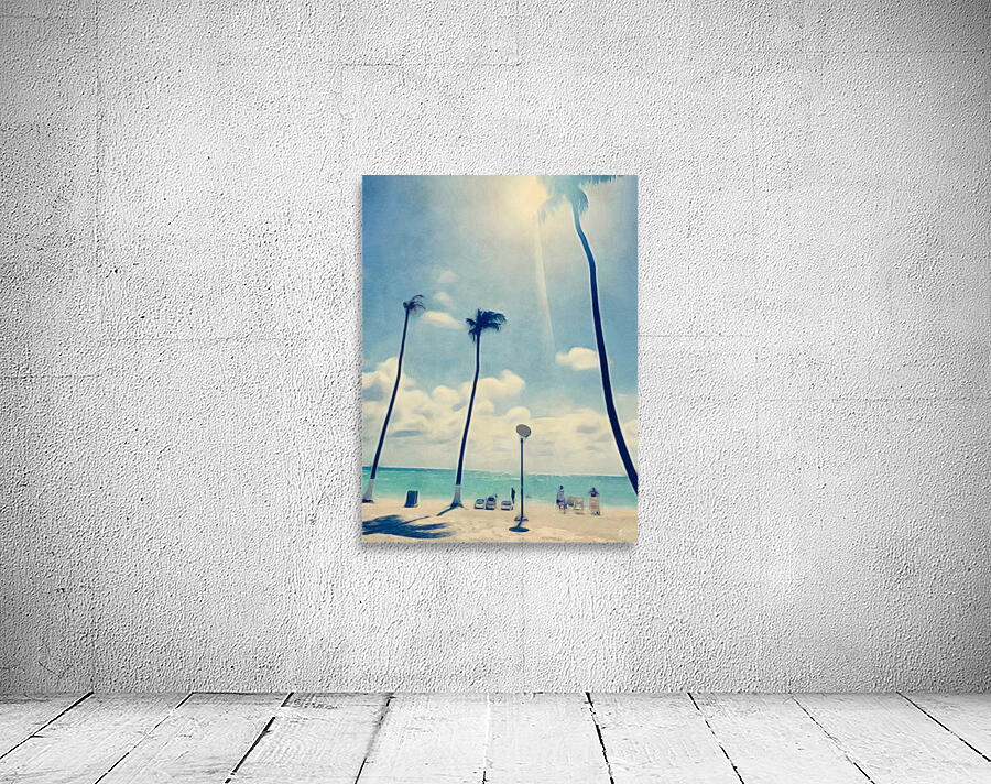Palm Tree Beach Wall Preview