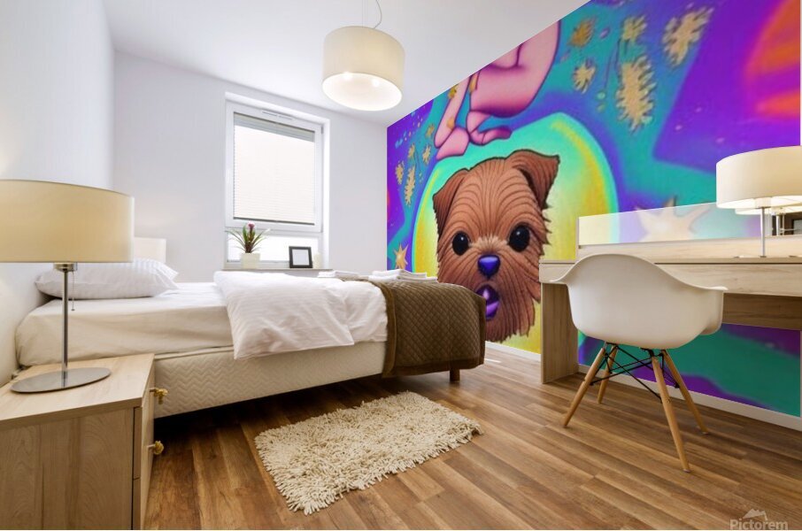 Chow Dog Mural print