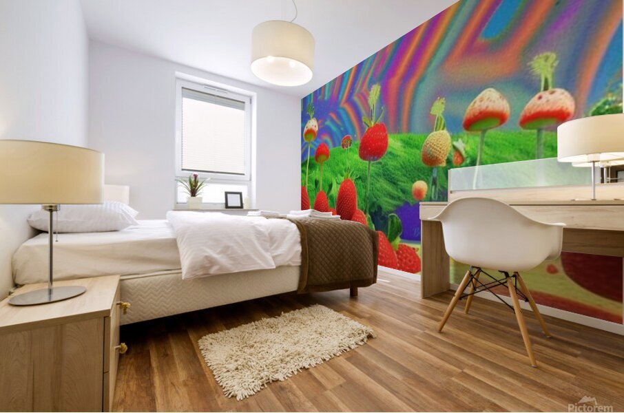 StrawberryLand Mural print