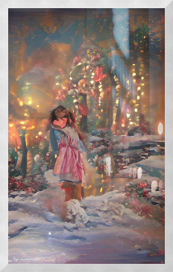 Winter Love Picture Frame print
