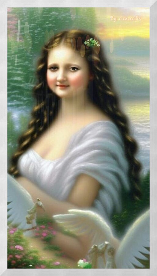 Young MonaLisa Picture Frame print