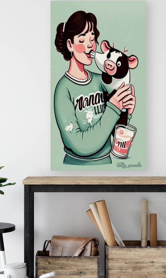 Drinking milk straight from the source by cicacecilia