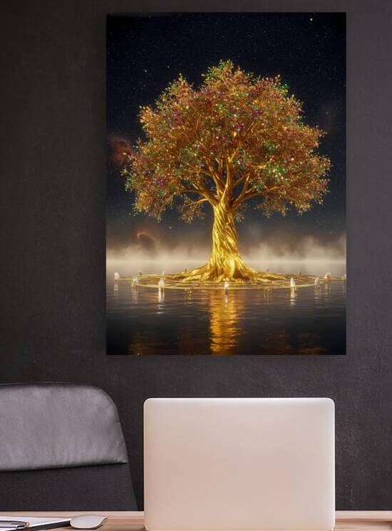 Crown of Eternity – The Gemstone and Golden Tree of Life by Design Aura