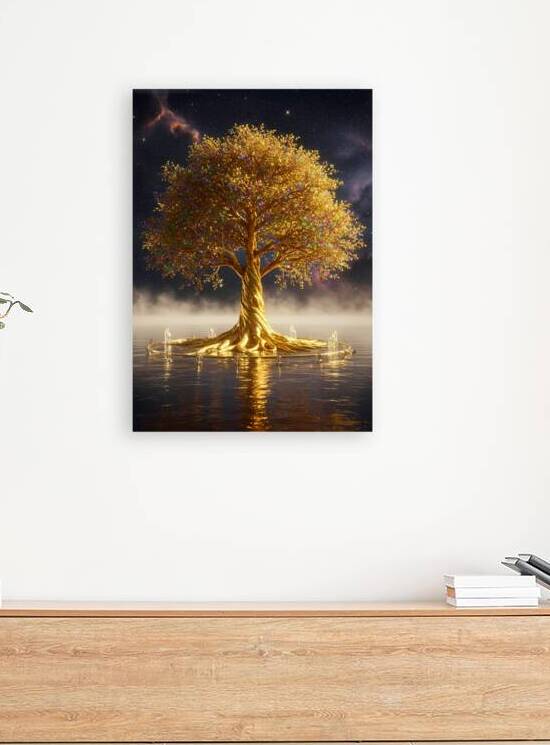 The Golden Gemstone Tree of Life – A Cinematic 3D Fantasy Masterpiece by Design Aura