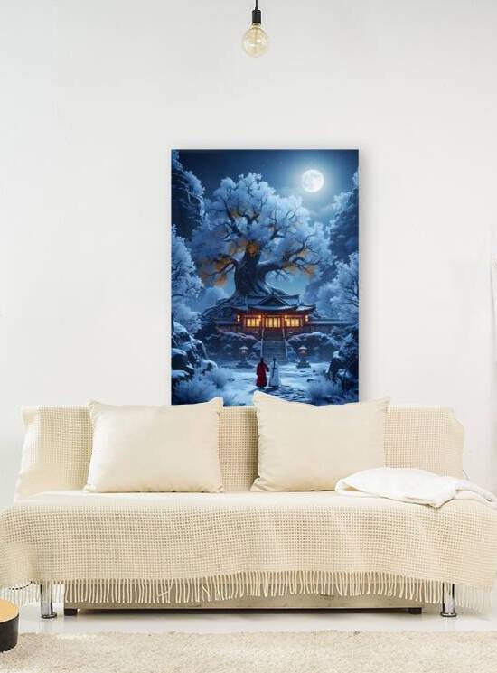Mystical Journey Beneath the Full Moon by Design Aura