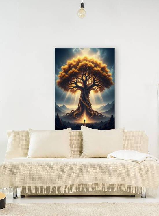 Mystical Tree of Life with Figure by Design Aura