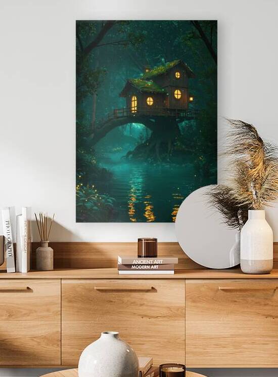 Enchanted Treehouse by the River by Design Aura