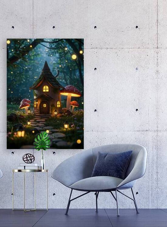 Enchanted Mushroom House in Forest by Design Aura