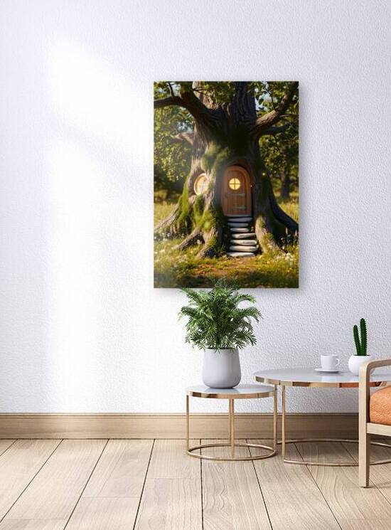 Enchanted Treehouse in a Sunny Meadow by Design Aura