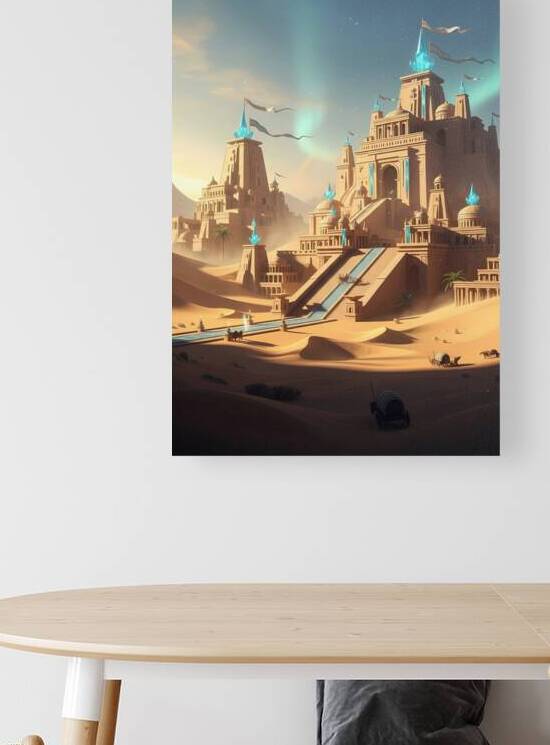Desert Cityscape with Ancient Architecture by Design Aura