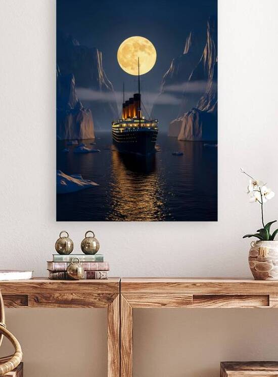 Titanic under the moonlight by Design Aura