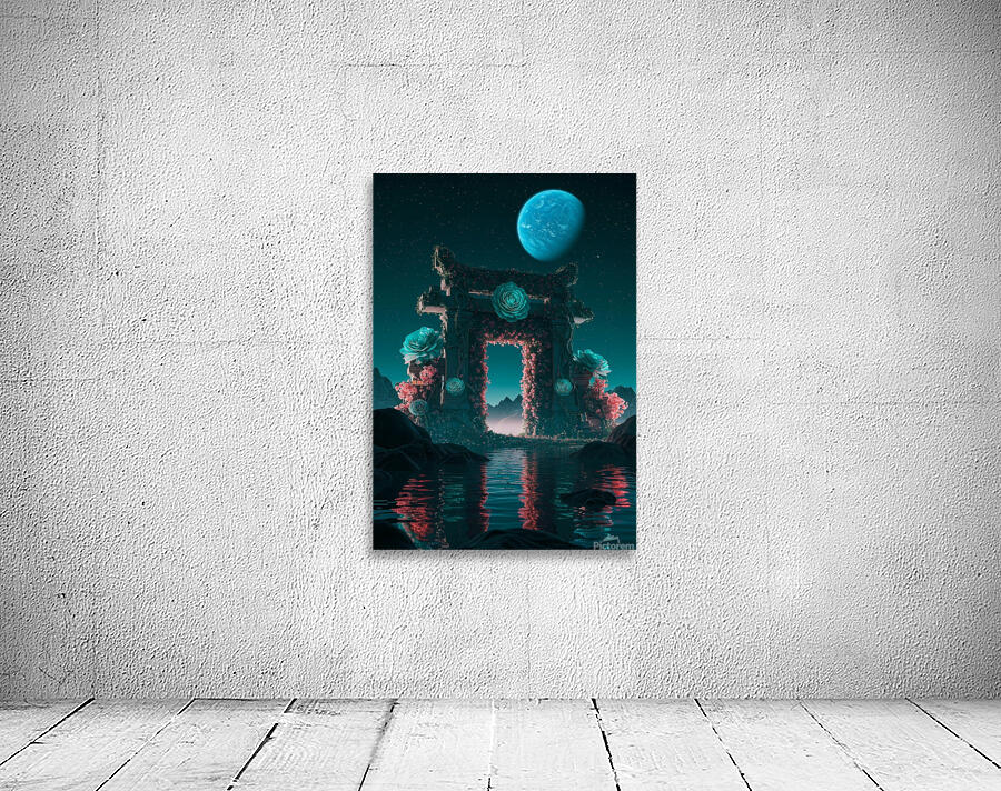 Floral Gate with Planet Reflection Wall Preview