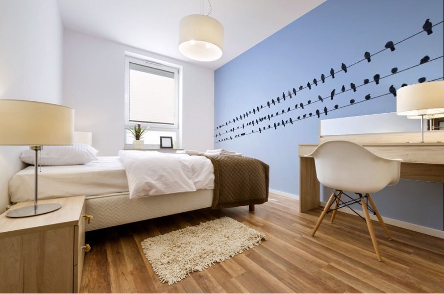 Birds Assembly Mural print