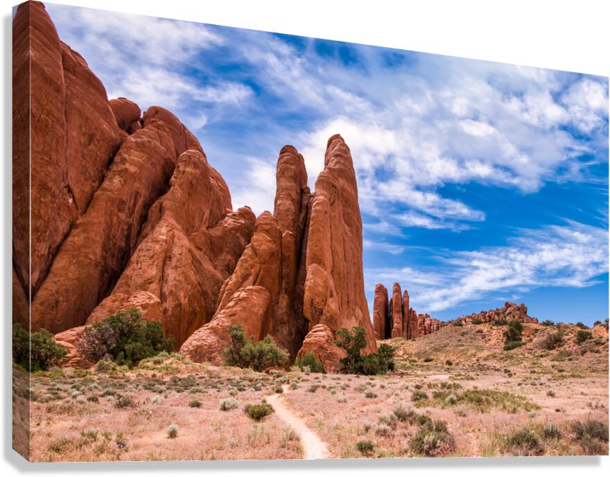 Sand Dune Arch Trailhead Canvas Print