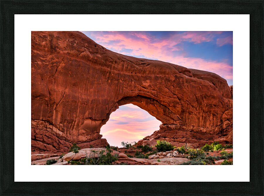 North Window Arch Picture Frame print