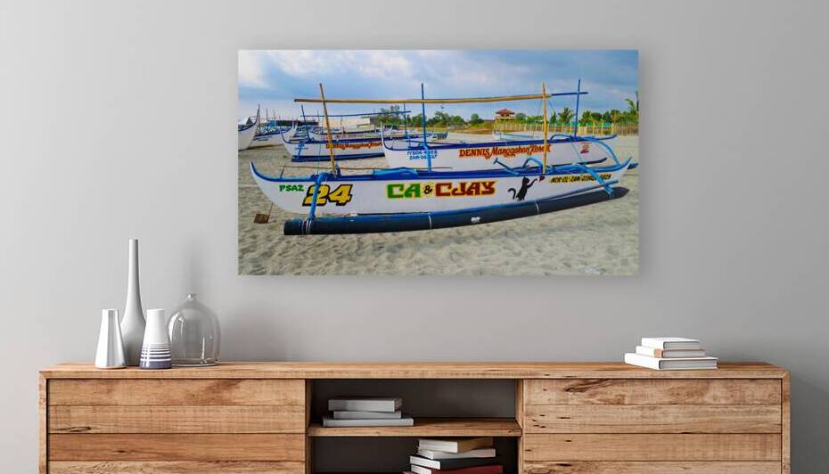 Filippino Bangka Boats  by Anthony L Sacco Photography