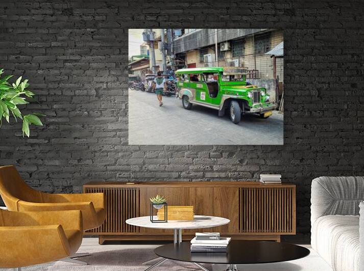 Green Jeepney and Driver by Anthony L Sacco Photography