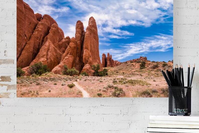 Sand Dune Arch Trailhead by Anthony L Sacco Photography