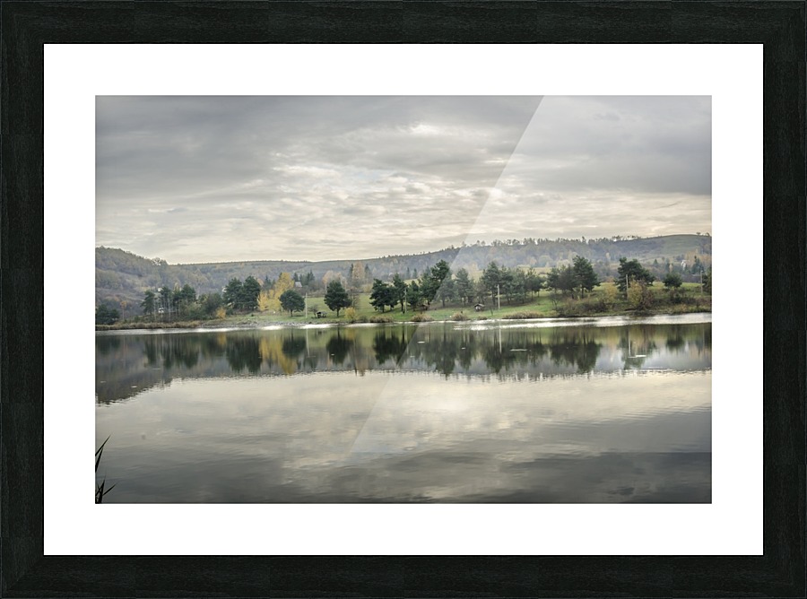 Autumn Lake Reflections Picture Frame print