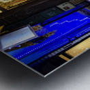 City On Cycle  Metal print